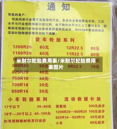 米耐尔轮胎费用表/米耐尔轮胎费用表图片