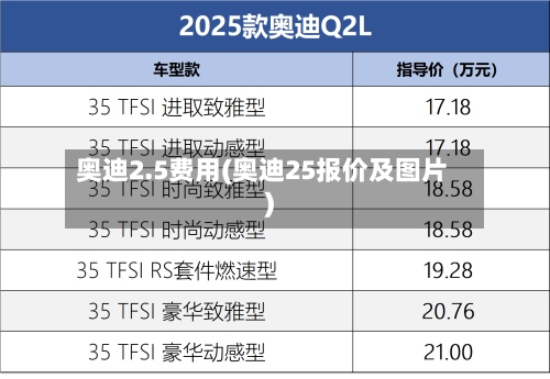 奥迪2.5费用(奥迪25报价及图片)-第2张图片