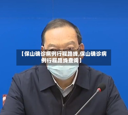 【保山确诊病例行程路线,保山确诊病例行程路线查询】-第2张图片