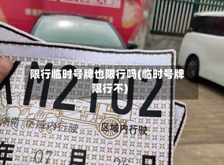 限行临时号牌也限行吗(临时号牌限行不)-第2张图片