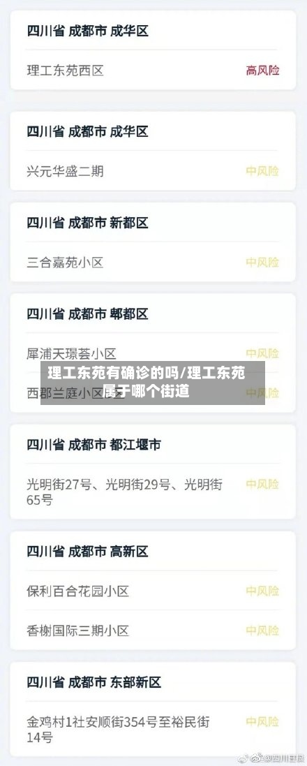 理工东苑有确诊的吗/理工东苑属于哪个街道-第3张图片