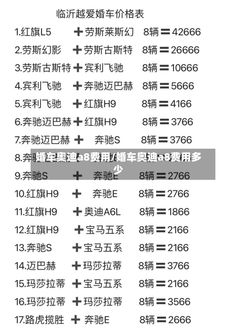 婚车奥迪a8费用/婚车奥迪a8费用多少-第2张图片