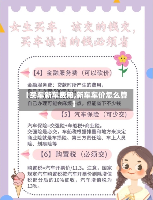 【买车新车费用,新车车价怎么算】-第2张图片