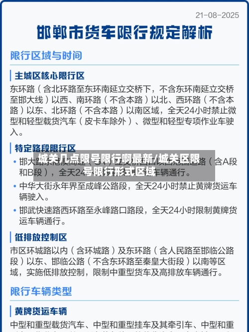城关几点限号限行啊最新/城关区限号限行形式区域-第2张图片