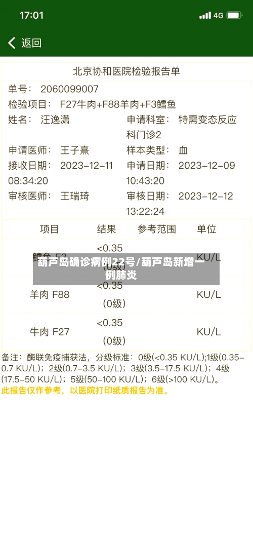 葫芦岛确诊病例22号/葫芦岛新增一例肺炎-第2张图片