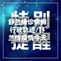 舒兰确诊病例行驶轨迹/舒兰传疫情今天-第2张图片