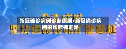 新冠确诊病例诊断原则/新冠确诊病例的诊断标准是