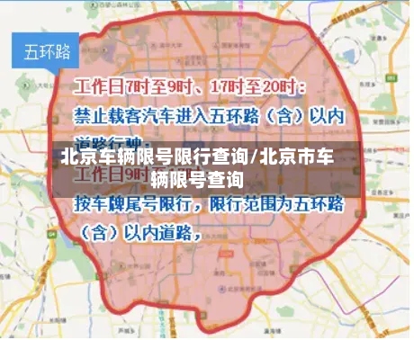 北京车辆限号限行查询/北京市车辆限号查询