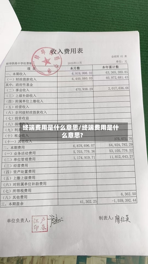 终端费用是什么意思/终端费用是什么意思?