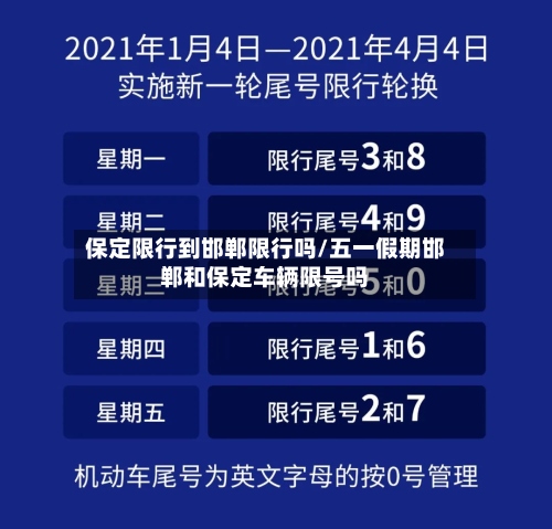 保定限行到邯郸限行吗/五一假期邯郸和保定车辆限号吗-第3张图片