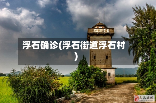 浮石确诊(浮石街道浮石村)-第2张图片