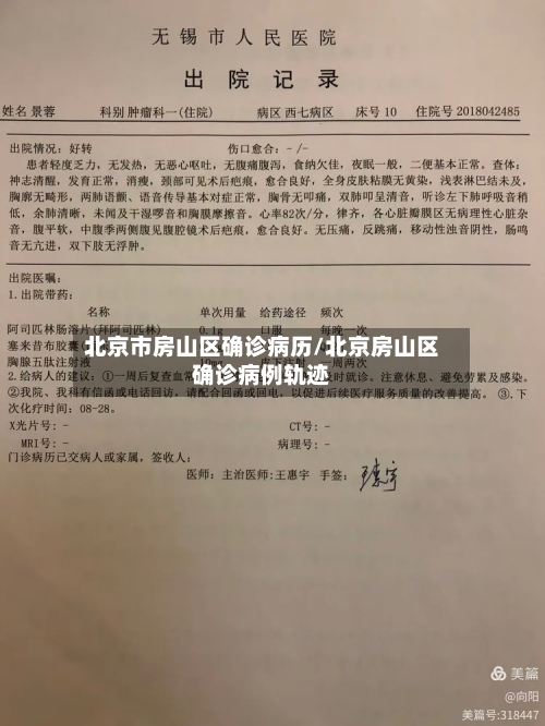 北京市房山区确诊病历/北京房山区确诊病例轨迹-第2张图片