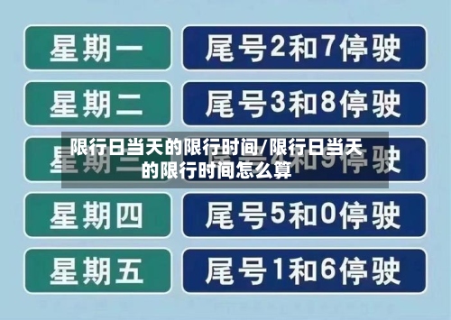 限行日当天的限行时间/限行日当天的限行时间怎么算-第2张图片