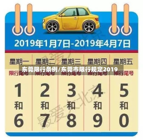 东莞限行条例/东莞市限行规定2019-第2张图片