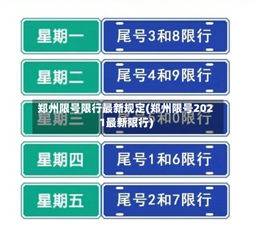 郑州限号限行最新规定(郑州限号2021最新限行)-第2张图片