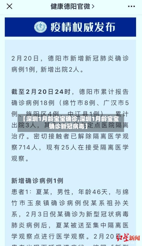 【深圳1月龄宝宝确诊,深圳1月龄宝宝确诊新冠病毒】-第2张图片