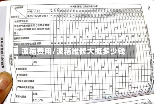 波箱费用/波箱维修大概多少钱