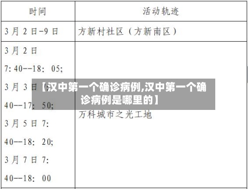 【汉中第一个确诊病例,汉中第一个确诊病例是哪里的】-第3张图片