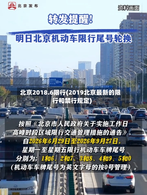 北京2018.6限行(2019北京最新的限行和禁行规定)-第3张图片