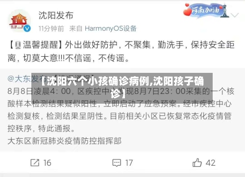 【沈阳六个小孩确诊病例,沈阳孩子确诊】-第2张图片