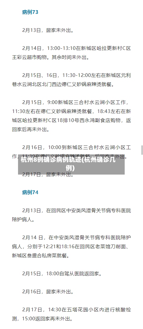 杭州8例确诊病例轨迹(杭州确诊几例)-第2张图片