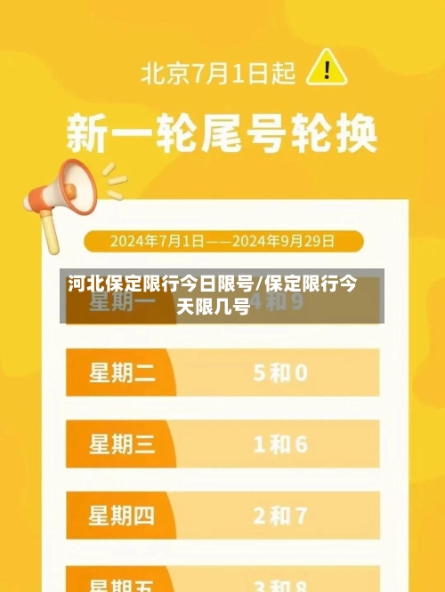 河北保定限行今日限号/保定限行今天限几号