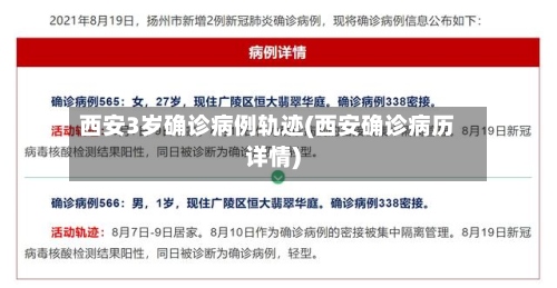 西安3岁确诊病例轨迹(西安确诊病历详情)
