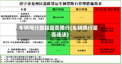 车辆限行路段是否限行(车辆限行是否违法)-第2张图片