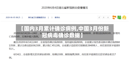 【国内3月累计确诊病例,中国3月份新冠病毒确诊数据】-第2张图片