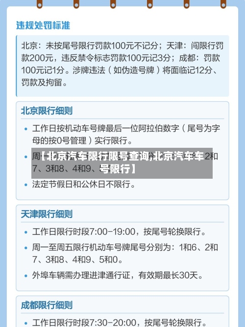 【北京汽车限行限号查询,北京汽车车号限行】-第3张图片