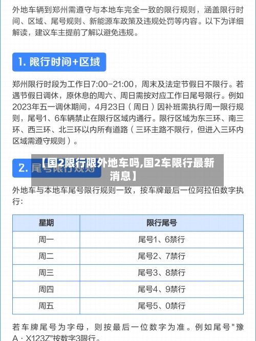 【国2限行限外地车吗,国2车限行最新消息】