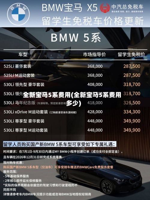 全新宝马5系费用(全新宝马5系费用多少)-第2张图片