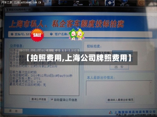 【拍照费用,上海公司牌照费用】-第2张图片