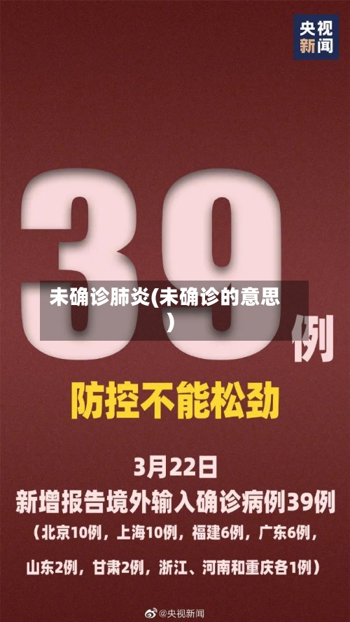 未确诊肺炎(未确诊的意思)-第3张图片