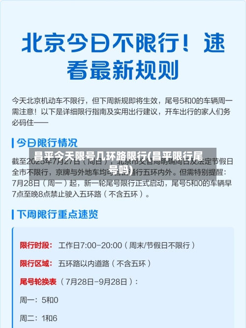 昌平今天限号几环路限行(昌平限行尾号吗)-第2张图片