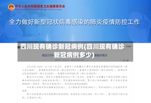 四川现有确诊新冠病例(四川现有确诊新冠病例多少)