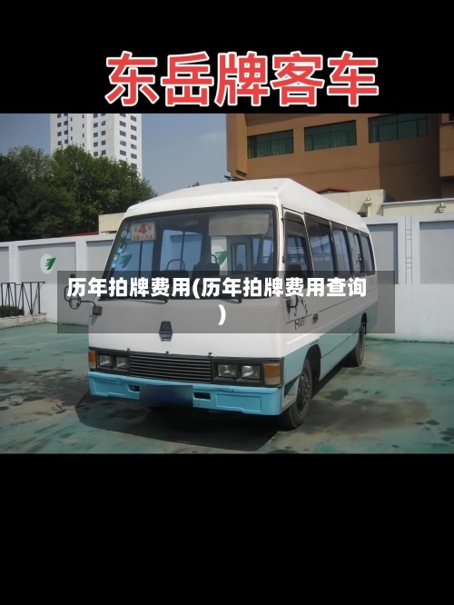 历年拍牌费用(历年拍牌费用查询)