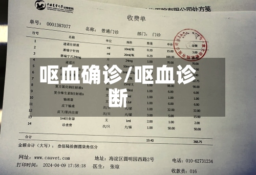 呕血确诊/呕血诊断-第2张图片