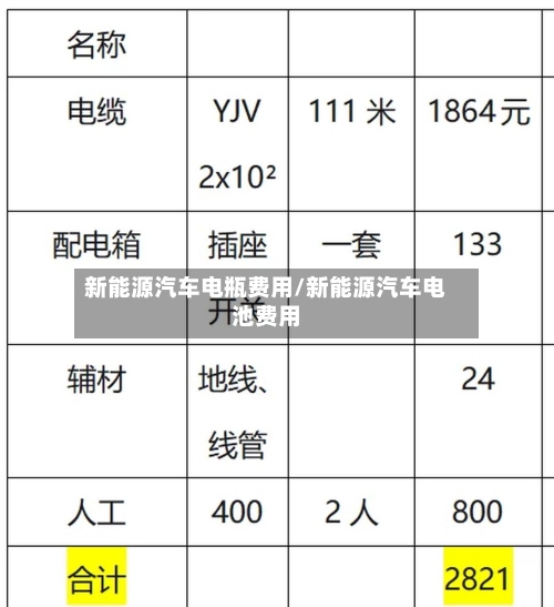 新能源汽车电瓶费用/新能源汽车电池费用