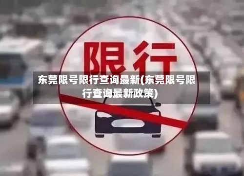 东莞限号限行查询最新(东莞限号限行查询最新政策)-第3张图片