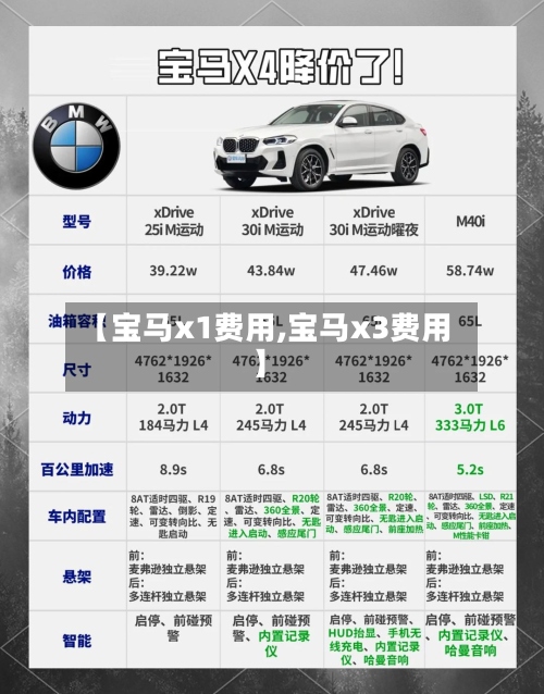 【宝马x1费用,宝马x3费用】-第3张图片