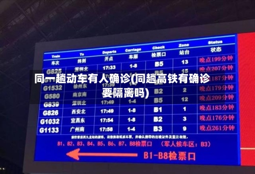 同一趟动车有人确诊(同趟高铁有确诊要隔离吗)-第2张图片