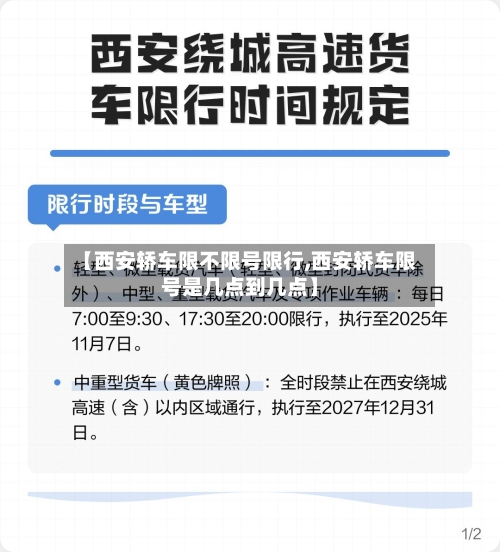【西安轿车限不限号限行,西安轿车限号是几点到几点】-第2张图片
