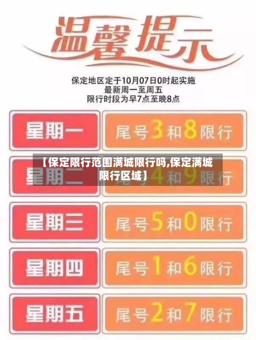 【保定限行范围满城限行吗,保定满城限行区域】-第2张图片