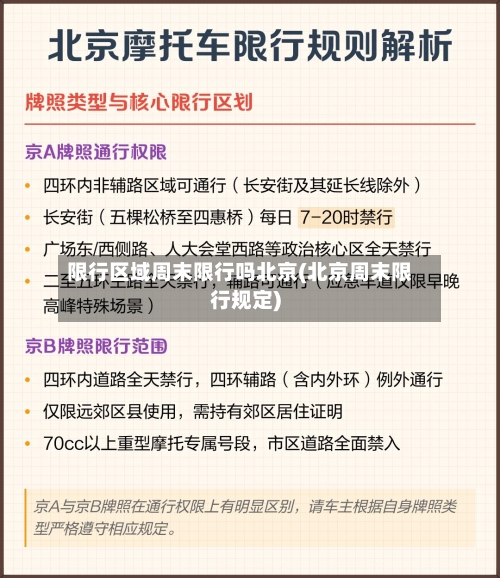限行区域周末限行吗北京(北京周末限行规定)