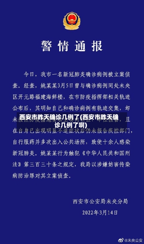 西安市昨天确诊几例了(西安市昨天确诊几例了啊)-第3张图片