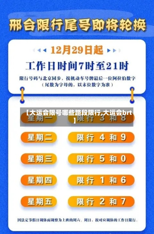 【大运会限号哪些路段限行,大运会brt】