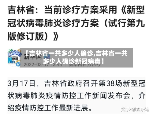 【吉林省一共多少人确诊,吉林省一共多少人确诊新冠病毒】
