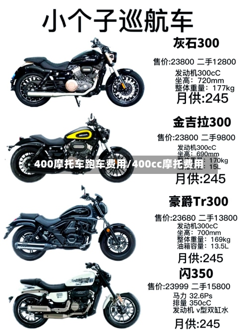400摩托车跑车费用/400cc摩托费用