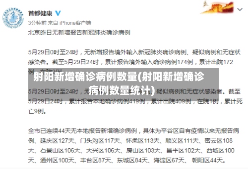 射阳新增确诊病例数量(射阳新增确诊病例数量统计)